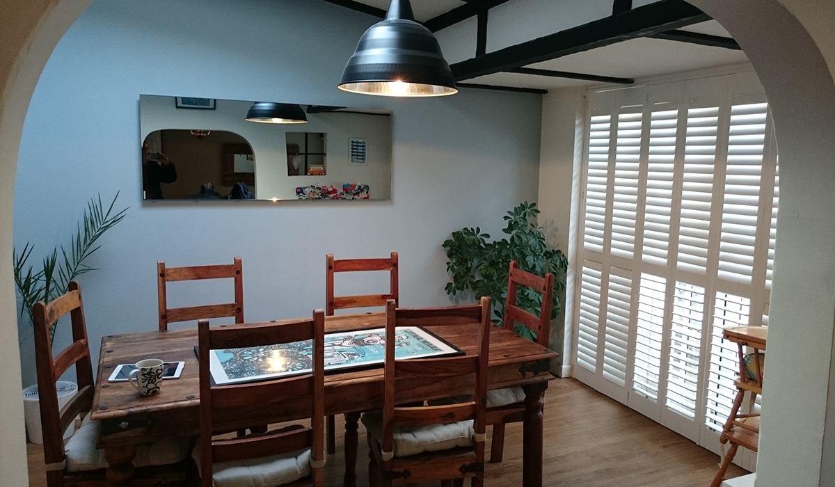 Inspire Mirror in Kitchen dining room