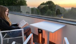 riscaldamento all'avana su un balcone