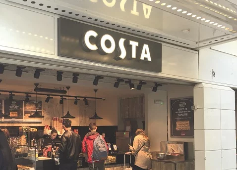 Costa Coffee riscaldata dagli infrarossi Herschel