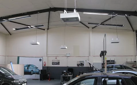Herschel IRP4 fornisce il riscaldatore per officina garage ideale