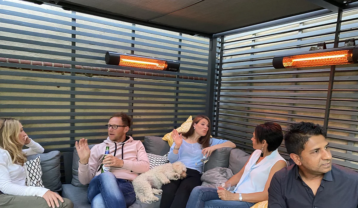 Herschel patio heaters for evenings outdoors