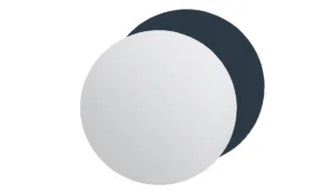 Rotondo bianco e grigio