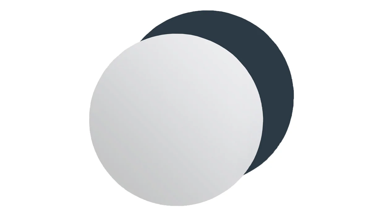 Rotondo bianco e grigio