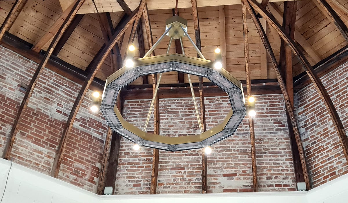 Primo piano del riscaldatore Halo Meerane