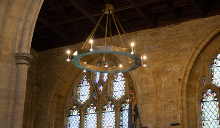 Installazione di Halo nella chiesa di Tutti i Santi