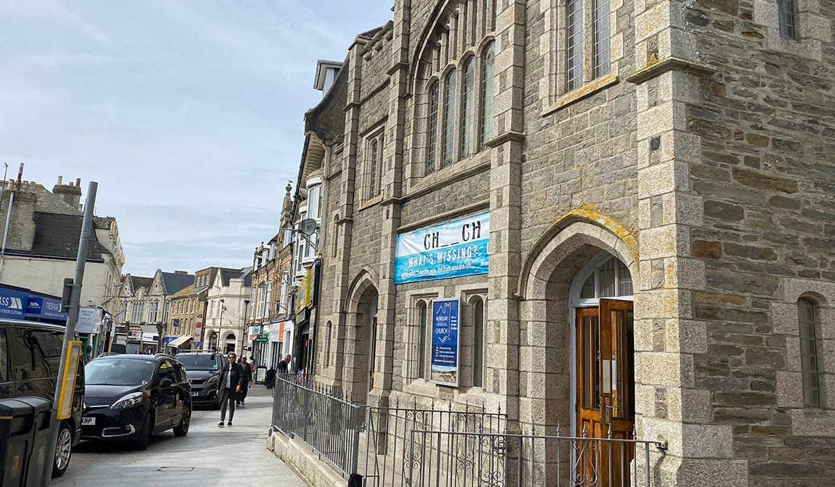 Esterno della chiesa di Newquay