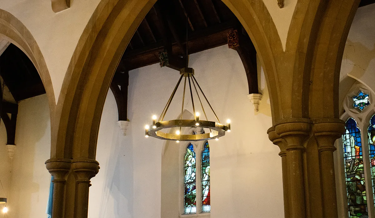 Herschel Halo heater installed in side aisle