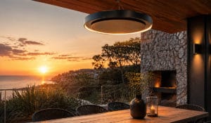 Riscaldatore Ibiza installato nell'area patio