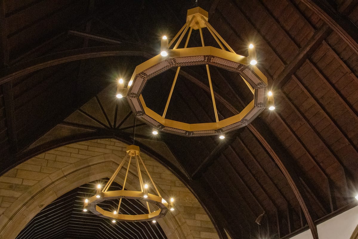 Halo installate in una chiesa scozzese