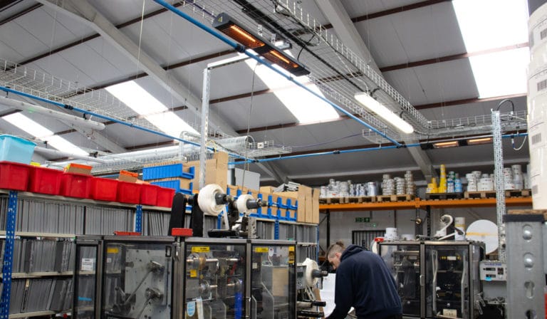 Riscaldamento sostenibile a zone dello stabilimento per The Label Centre