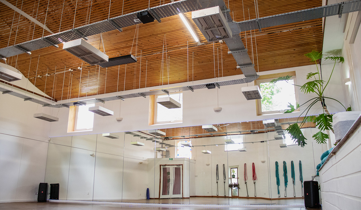 Studio di hot yoga riscaldato con riscaldatori Power 4